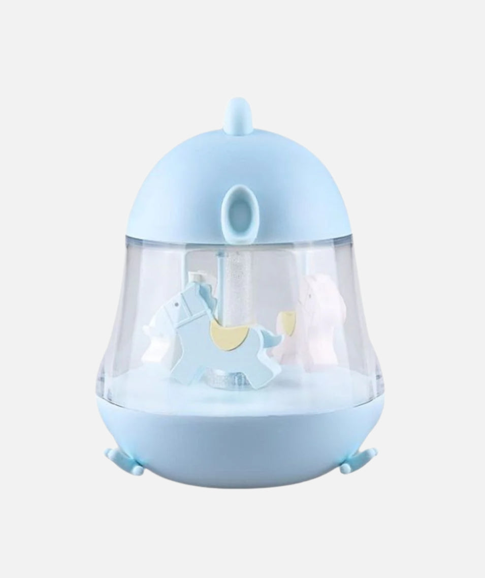 Lamp with Carousel and Music - Blue
