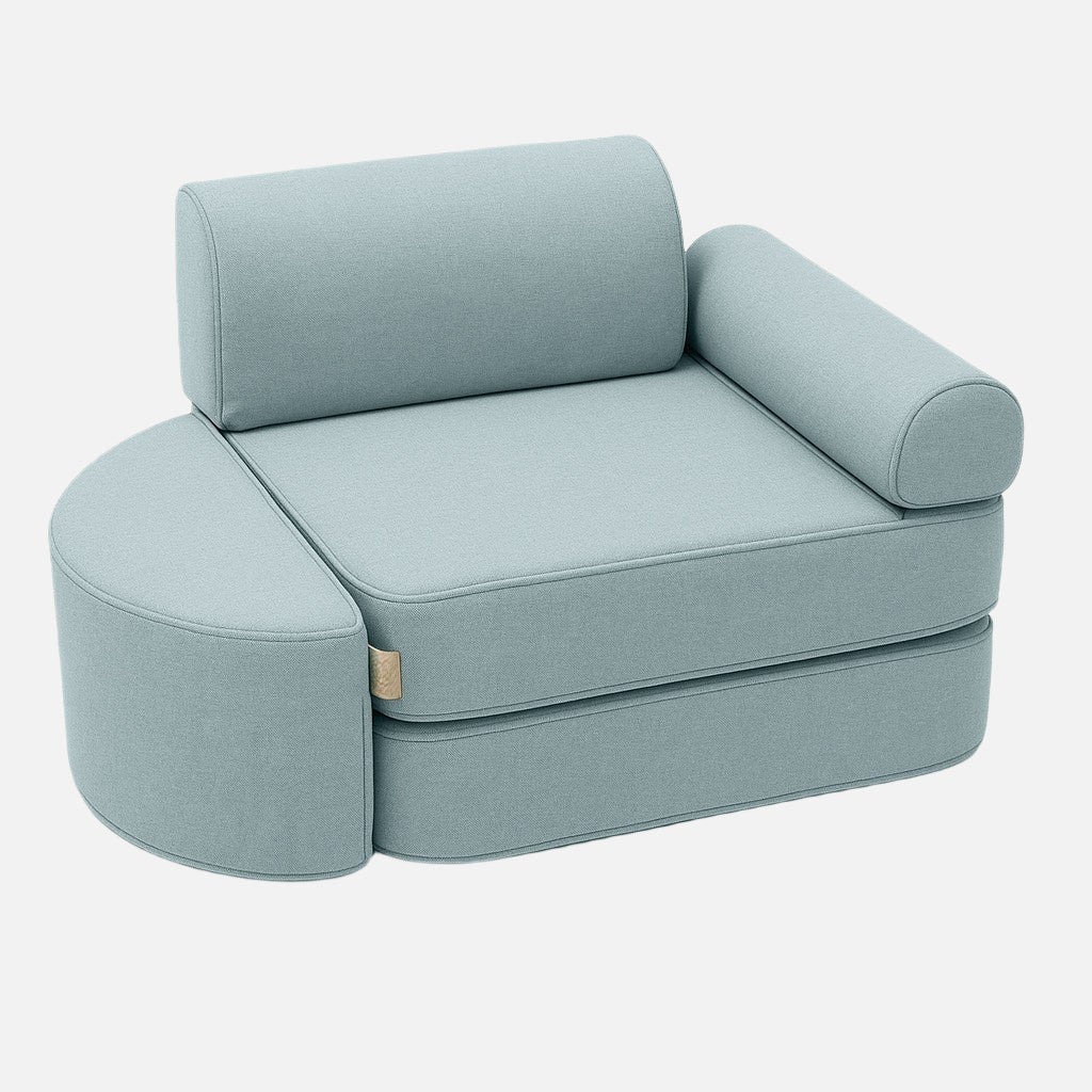 Small Indoor/Outdoor Outzy Pocket Sofa For Children - Cloudberry Sky Blue