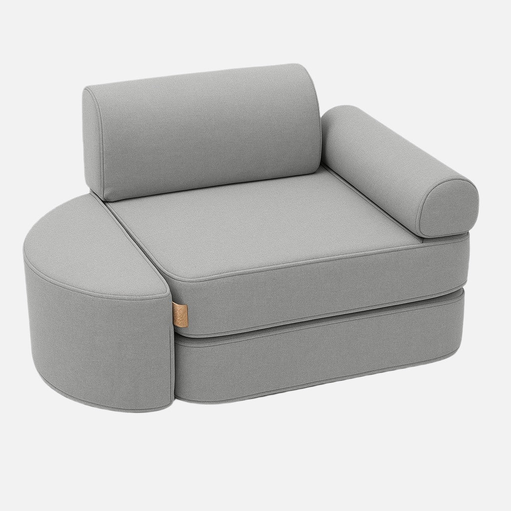 Small Indoor/Outdoor Outzy Pocket Sofa For Children - Fog Gray