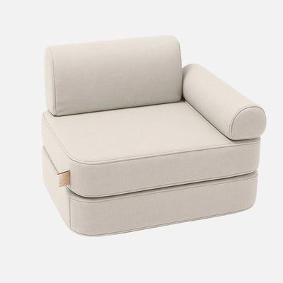 Small Indoor/Outdoor Outzy Pocket Sofa For Children - Oat Blush Beige