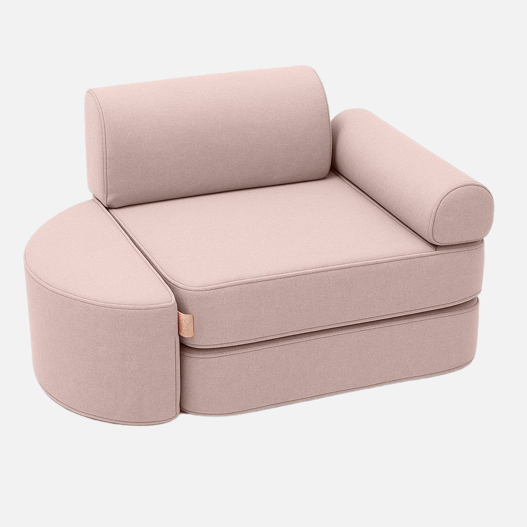 Small Indoor/Outdoor Outzy Pocket Sofa For Children - Rosy Dune Pink