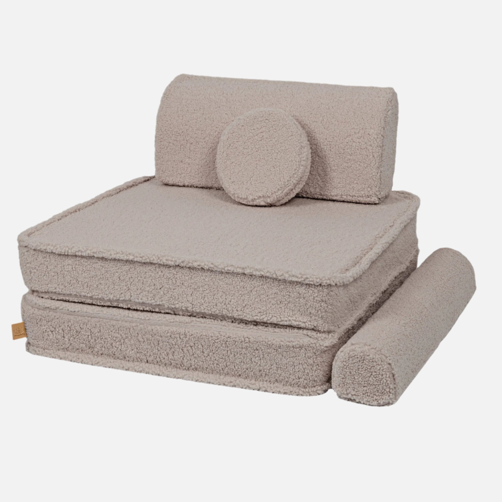 Large Modular Sofa for Kids - Premium Bearly, Light Grey